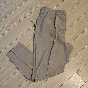 Womens XXL gray Busines Dress Pant High Waist Stretchy Work Pant pleated NWT